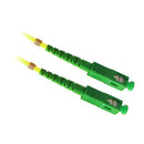 DYNAMIX 0.5M 9u SC APC/SC APC Simplex Single Mode G657A1 Bend Insensitive Fibre Lead. Yellow LSZH Jacket