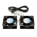 DYNAMIX Replacement Fan Kit for RSFDSx, RWMx, RDMEx & RVWM Series Wall Mount Cabinets. Includes 2x Fans (RAFAN) Connected to a Power Cable (C-POWERC) with Earth Connector. - Office Connect 2018