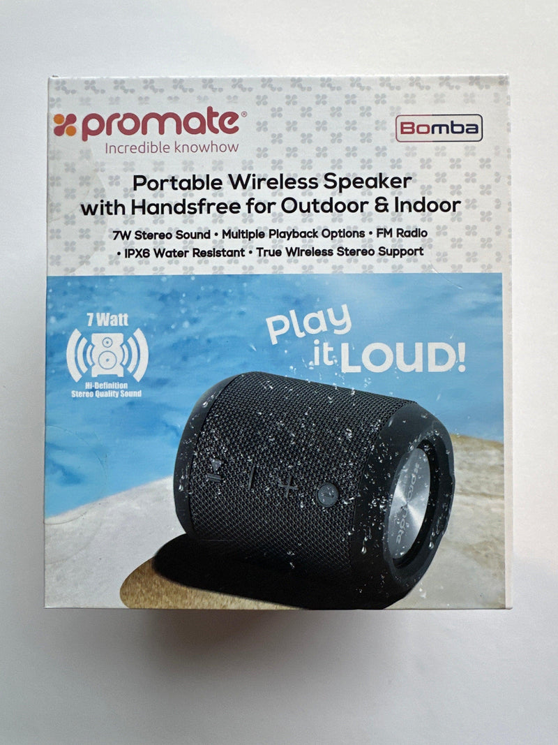 Promate Portable Wireless Speaker with Handsfree for Outdoor and Indoor - Office Connect 2018