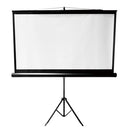 BRATECK 96'' Projector screen with Tripod. Perfect for education, commercial presentations or residential home cinema. 160viewing angle. Matte white screen. - Office Connect 2018