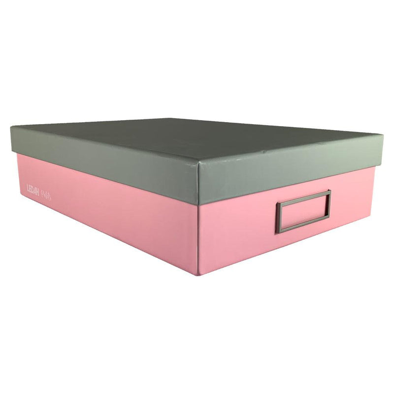 Ledah Pastels Storage Box A4 Pink - Office Connect 2018