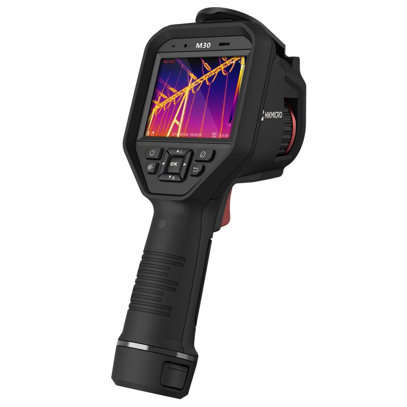 HIKMICRO M30 Handheld Wi-Fi Manual Focus Thermal Imaging Camera. 3.5" LCD Touch Screen. Thermal, Visual, Fusion, PIP & Blending Image Modes. Thermal Resolution: 110,592 Pixels.