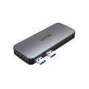 UNITEK PS5 External Storage. Dual USB-A 10G to M.2 PCIe/NVMe Enclosure. Grey - Office Connect 2018