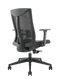 BRATECK Office Chair with Ergonomic & Breathable Mesh Back. Pneumatic Seat-Height Adjustment. Adjustable Tilt-back, Lumbar Cushion. PU Hooded Casters. Seat Adjust. Black Colour. - Office Connect 2018