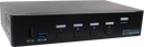 REXTRON 4 Port HDMI USB 3.0 4K UHD KVM Switch with Video Matrix Function. HDCP/EDID Engine Supported in Each Input Port. - Office Connect 2018