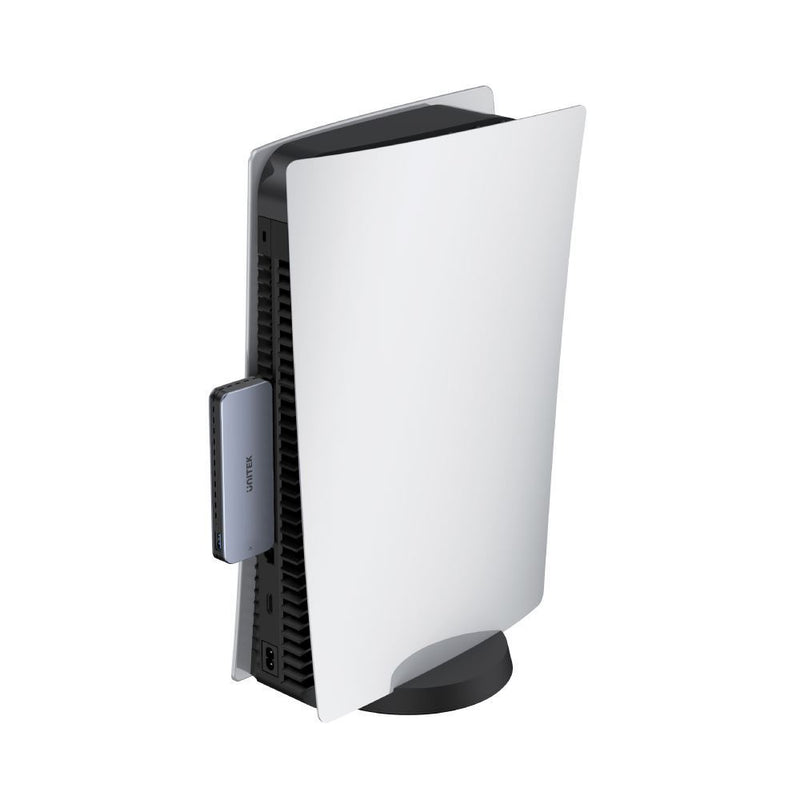 UNITEK PS5 External Storage. Dual USB-A 10G to M.2 PCIe/NVMe Enclosure. Grey - Office Connect 2018
