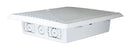 DYNAMIX 18" Recessed Plastic Network Enclosure, WiFi Ready, Slim Vented Lid, Dual GPO and Cable Entry Knock Outs. - Office Connect 2018