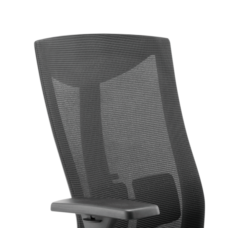 BRATECK Office Chair with Ergonomic & Breathable Mesh Back. Pneumatic Seat-Height Adjustment. Adjustable Tilt-back, Lumbar Cushion. PU Hooded Casters. Seat Adjust. Black Colour. - Office Connect 2018