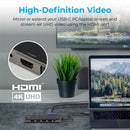PROMATE 11-in-1 USB Multi-Port Hub with USB-C Connector. Includes 100W PD, Dual Monitor Port (4K HDMI Port and 1080 VGA Port) RJ45 Port, USB-A 3.0/2.0 Ports, AUX, SD/TF Card Reader. - Office Connect 2018