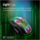 VERTUX Stellar Tracking 9 Button Wired Gaming Mouse with Programmable Buttons. 1000/1500/ 2000/3000/5000/10000dpi. Ergonomic Design, RGB Backlight. Black Colour. - Office Connect 2018