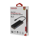 PROMATE 11-in-1 USB Multi-Port Hub with USB-C Connector. Includes 100W PD, Dual Monitor Port (4K HDMI Port and 1080 VGA Port) RJ45 Port, USB-A 3.0/2.0 Ports, AUX, SD/TF Card Reader. - Office Connect 2018