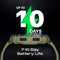 PROMATE IP67 Shock-Resist Smart Watch with Fitness Tracker & Bluetooth Calling. Large 1.95" Display. Up to 12 Days Battery Life. Heart Rate/Step/Sleep Tracker. Green Colour. - Office Connect 2018