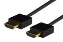 DYNAMIX 2M HDMI BLACK Nano High Speed With Ethernet Cable. Designed for UHD Display up to 4K2K@60Hz. Slimline Robust Cable. Supports CEC 2.0, 3D, & ARC. Supports Up to 32 Audio Channels. - Office Connect 2018