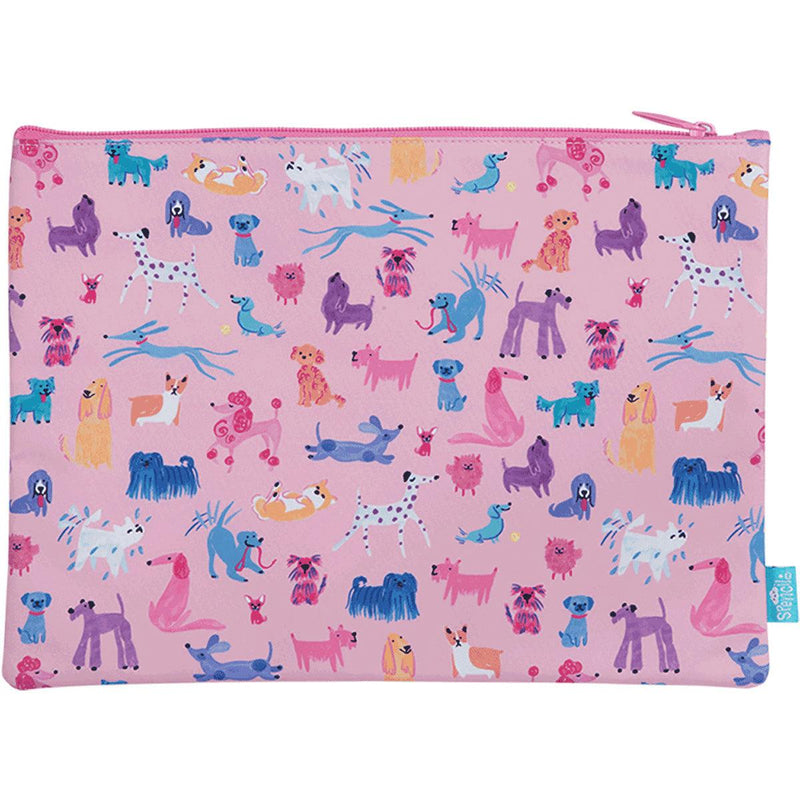 Spencil Doodle Dogs Junior A4 Twin Zip Pencil Case - Office Connect 2018