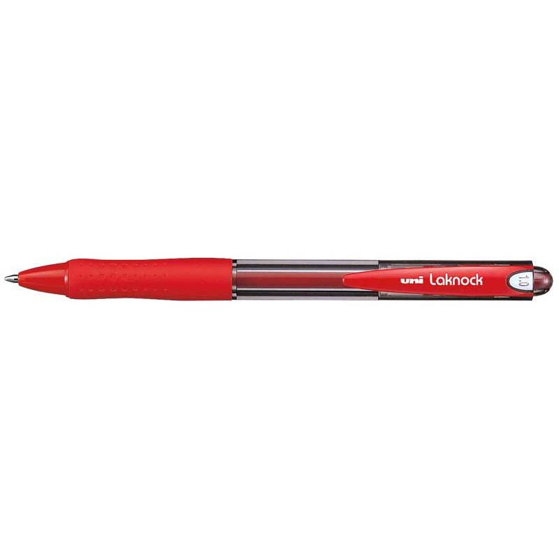 Uni Laknock 1.0mm Retractable Medium Red SN-100 - Office Connect 2018