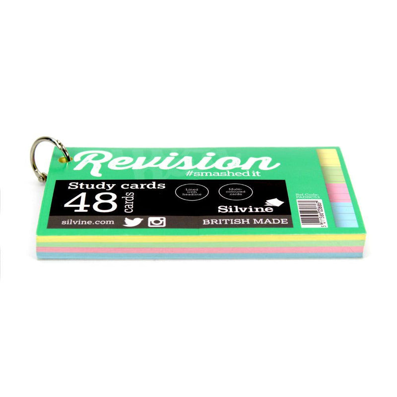 Luxpad Revision Study Cards 5x3 Ruled Assorted Colours with Binding Ring - Office Connect 2018