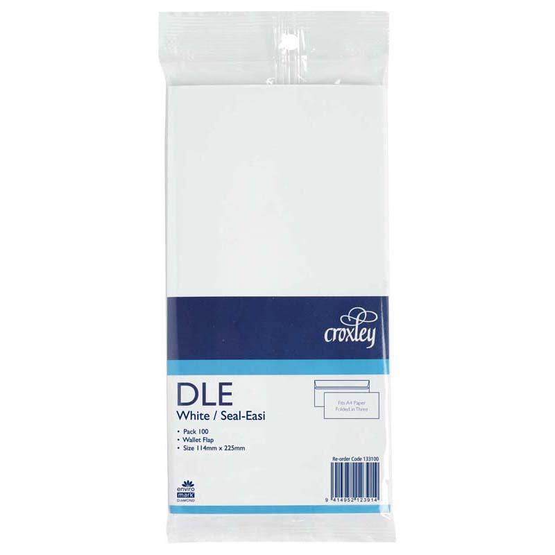 Croxley Envelope DLE Seal Easi 100 Pack - Office Connect 2018