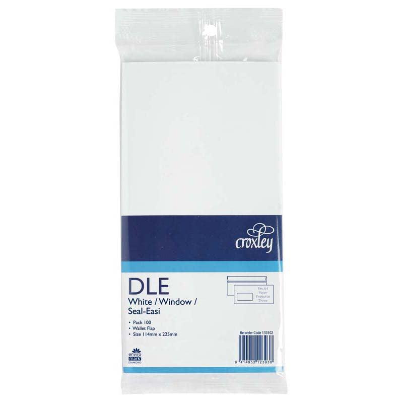 Croxley Envelope DLE Window Seal Easi 100 Pack - Office Connect 2018