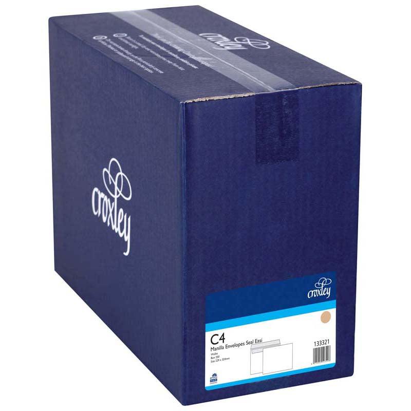 Croxley Envelope C4 Manilla Seal Easi Wallet Box 250 - Office Connect 2018