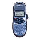 DYMO LetraTag 100H Handheld Label Maker, Blue, with 13-character LCD Screen and ABC keyboard, 5 font sizes, 7 print styles and 8 box styles, Date stamp and 195 symbols. - Office Connect 2018
