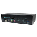 REXTRON 4K UHD USB-C 2 Port KVM Switch with DP Output& USB-Audio Function.Front USB 3.0/USB HID Port Design for Easy Access of USB Devices,Allow 2 Computer to Share Multiple USB Peripherals. - Office Connect 2018