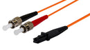 DYNAMIX 20M 62.5u MT-RJ/ST OM1 Fibre Lead (Duplex, Multimode) Orange LSZH Jacket - Office Connect 2018