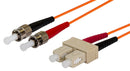 DYNAMIX 1M 62.5u SC/ST OM1 Fibre Lead (Duplex, Multimode) Orange LSZH Jacket