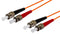 DYNAMIX 2M 62.5u ST/ST OM1 Fibre Lead (Duplex, Multimode) Orange LSZH Jacket