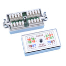 DYNAMIX Cat6A STP Inline Coupler, Punch Down. Silver Colour. RoHS - Office Connect 2018