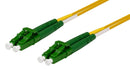 DYNAMIX 5M 9u LC APC/LC APC Duplex Single Mode G657A1 Bend Insensitive Fibre Lead. Yellow LSZH Jacket - Office Connect 2018
