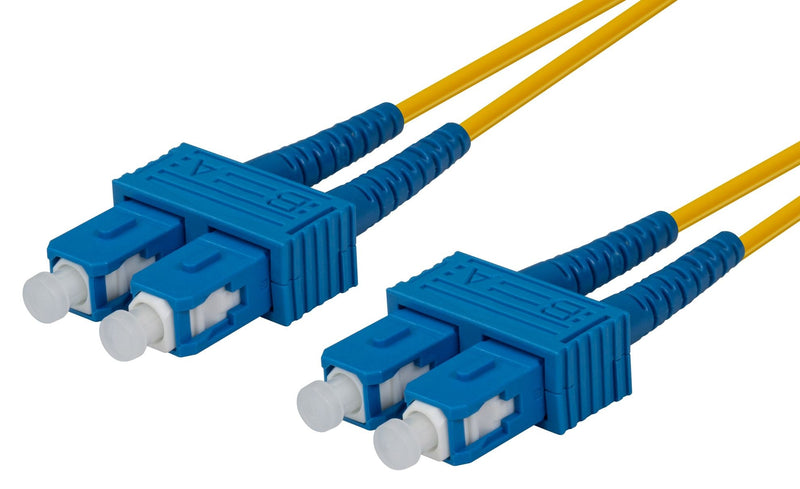 DYNAMIX 10M 9u SC/SC Duplex Single Mode G657A1 Bend Insensitive Fibre Lead. Yellow LSZH Jacket