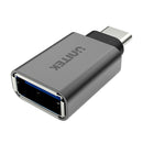 UNITEK USB 3.1 USB-C Male to USB-A Female Adapter. Apple Style Aluminium Housing, Small & Portable Suitable for all USB-C Supported Devices. Gold Plated Connector. - Office Connect 2018