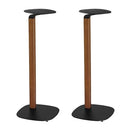 BRATECK Premium Universal Floor Standing Speaker Stands. Weighted Base for Stability, 781mm High, 200x200mm Platform, Foam Pads to Stop Scratching. Weight Cap. up to 10kgs. Sold as a Pair - Office Connect 2018