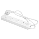 DYNAMIX 4-Way Powerboard. 2x ports are double spaced. 0.9m Power cord. Overload Protection with Built in Circuit Breaker. Angled 3 Pin Plug. 10A/240V. Ideal for Printers, Computers, Laptops, TV''s & more. - Office Connect 2018