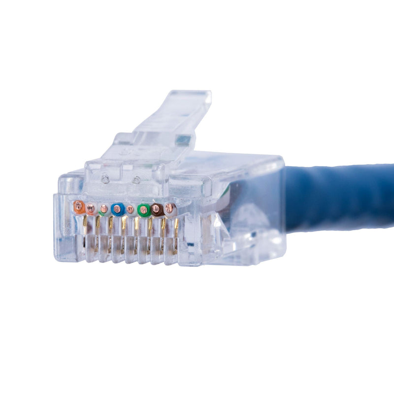 DYNAMIX Cat6 UTP push through plug, 3 prong, 50 u" 20pc pack. For solid & stranded cable, Max conductor size : 1.05mm.