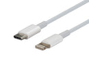 DYNAMIX 1m USB-C to Lightning Charge & Sync Cable. For Apple iPhone, iPad, iPad mini & iPods *Not MFI Certified* - Office Connect 2018