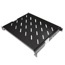 DYNAMIX Sliding Shelf 375mm Deep to fit 600mm Deep Cabinets. Max load: 20kg. Black Colour - Office Connect 2018
