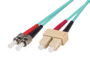 DYNAMIX 20M 50u SC/ST OM3 Fibre Lead (Duplex, Multimode) Aqua LSZH Jacket - Office Connect 2018