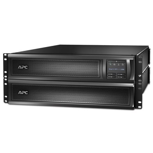 APC Smart-UPS 2200VA (1980W) 2U Rack/Tower. 200V-240V Input/Output. 8x IEC C13 Outlets. Internal Battery Backup. LCD Interface. USB Connectivity. Audible Alarm, Rack Mount Kit Included - Office Connect 2018