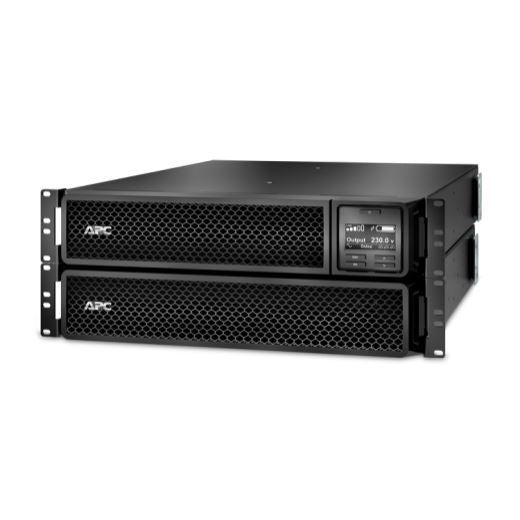 APC Smart-UPS 3000VA (2700W) 2U with Network Card. 230V In/Out. 8x IEC C13 Outlets. With Battery Backup Intuitive LCD Interface. USB, Rj-45 Connectivity. Audible Alarm. Rack Mount Kit Included - Office Connect 2018