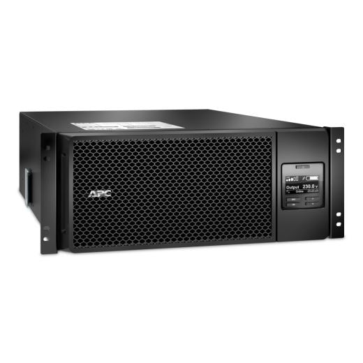 APC Smart-UPS 6000VA (6000W) 4U 230V Input/Output. 6x IEC C13 Outlets. With Battery Backup. Intuitive LCD Interface. USB, Rj-45 Serial, & SmartSlot Connectivity, Alarm. Rack Mount Kit Included