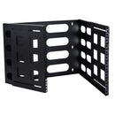 DYNAMIX 8RU 19'' Wall Mount Foldable Bracket. Includes Top & Bottom Covers. Adjustable Depth up to 400mm. Max Load 12Kgs. Dimensions 494x360 (WxH). Adjustable arms 236 to 400mm. Colour Black. - Office Connect 2018