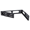 DYNAMIX 2RU 19'' Wall Mount Foldable Bracket. Includes Top & Bottom Covers. Adjustable Depth up to 400mm. Max Load 12Kgs. Dimensions 494x92 (WxH). Adjustable arms 236 to 400mm. Colour Black. - Office Connect 2018
