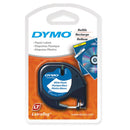 DYMO Genuine Pearl White Plast Tape for LetraTag Plastic Tape. 12mm x 4m. Tear-resistant and easy-to-use plastic labels. - Office Connect 2018