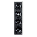 KEF THX Rectangle In Wall Speaker with 3x 4'' (LF), 1x 4'' (MF), 1x 75'' (HF) Drivers. Ultra thin bezel. THX certified 2.1, 5.1 & 7.1 system. Uni-Q with tangerine waveguide. Sold individually