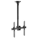 BRATECK 32''-55'' Telescopic full- motion ceiling mount. Max load: 50Kgs. VESA support up to 400x400. Profile: 560-910mm. Tilt & swivel. Hidden cable management Colour: Slate black. - Office Connect 2018