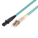 DYNAMIX 10M 50u LC/MT-RJ OM3 Fibre Lead (Duplex, Multimode) Aqua LSZH Jacket - Office Connect 2018