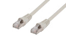 DYNAMIX 1.5m Cat6  Beige STP Patch Lead (T568A Specification) 26AWG Slimline Snagless Moulding. Shielded RJ45 with Plate Connectors - Office Connect 2018