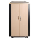 DYNAMIX 24RU Quiet Acoustic Rated Server Cabinet 1135mm Deep  x 750mm Wide. Integrated ventilation fans with Cable Management. Beech Colour  JUNE Promo - Includes FREE BOOM-10 - Office Connect 2018