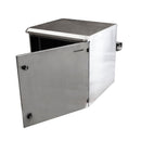 DYNAMIX 24RU Stainless Outdoor Wall Mount Cabinet (611 x 625 x 1200mm). SUS316 Stainless Steel Construction. IP65 rated. Lockable Front Door. Wall mount accessories JUNE Promo - Includes FREE BOOM-10 - Office Connect 2018